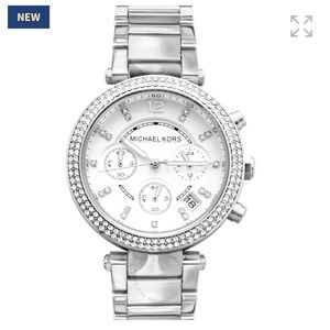 Silver Michael Kors Parker watch 39mm
